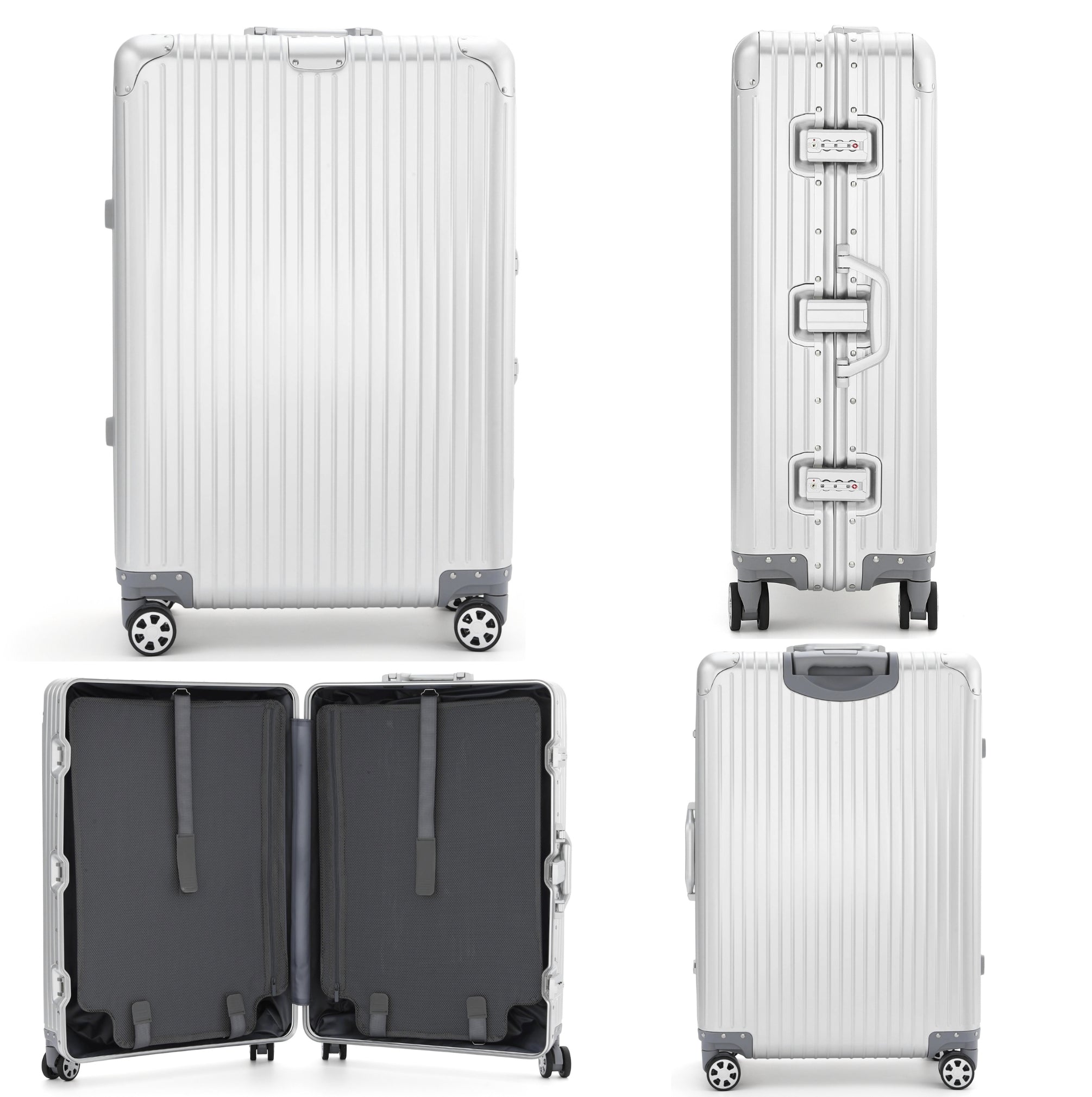 ALUMINUM SUITCASE V2 NEW, STRONGER ALUMINIUM & REMOVEABLE WHEELS
