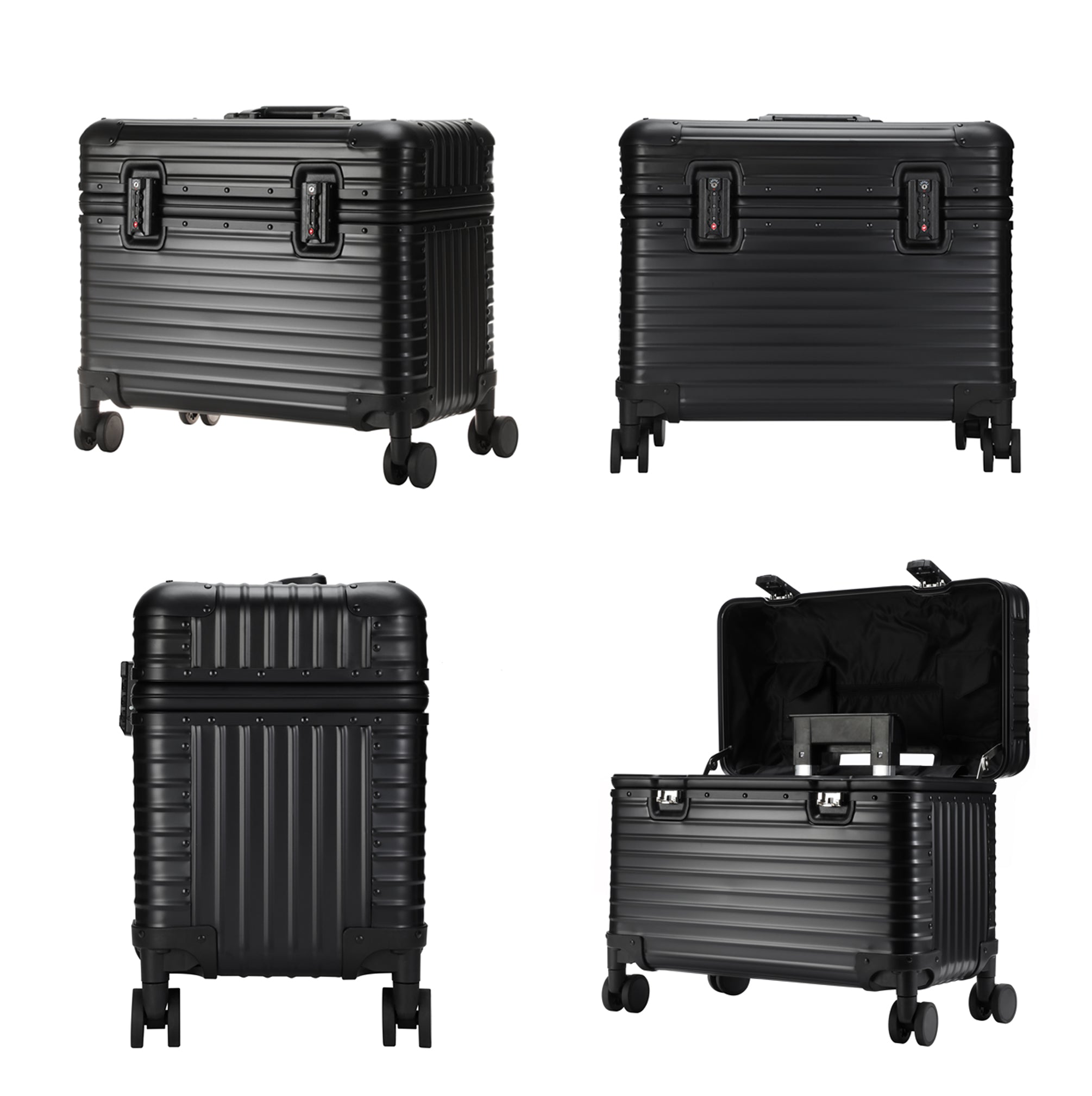 ALUMINUM SUITCASE V2 NEW, STRONGER ALUMINIUM & REMOVEABLE WHEELS