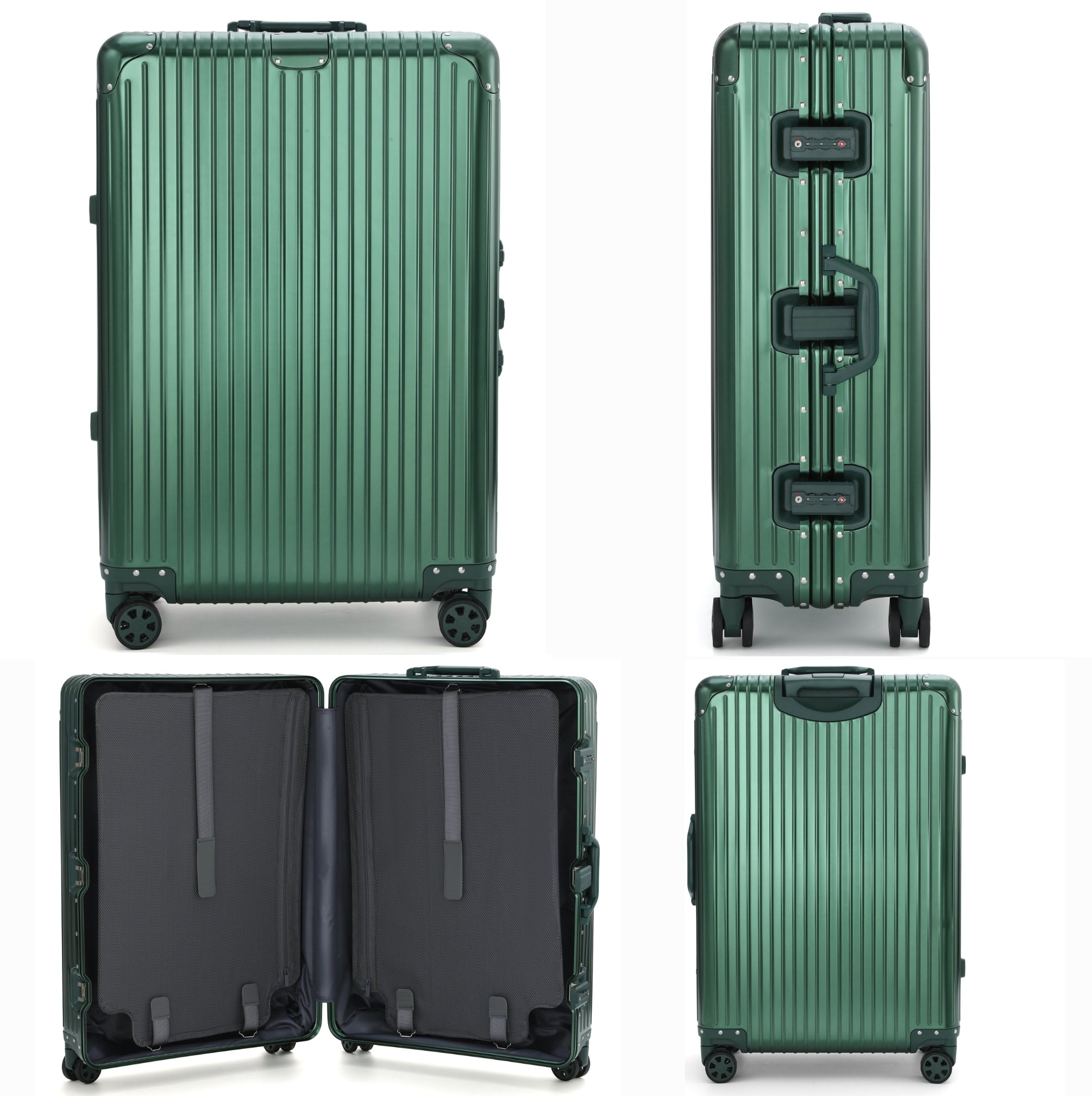 ALUMINUM SUITCASE V2 NEW, STRONGER ALUMINIUM & REMOVEABLE WHEELS